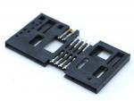 Smart Card Connector PUSH PULL, 8P+2P